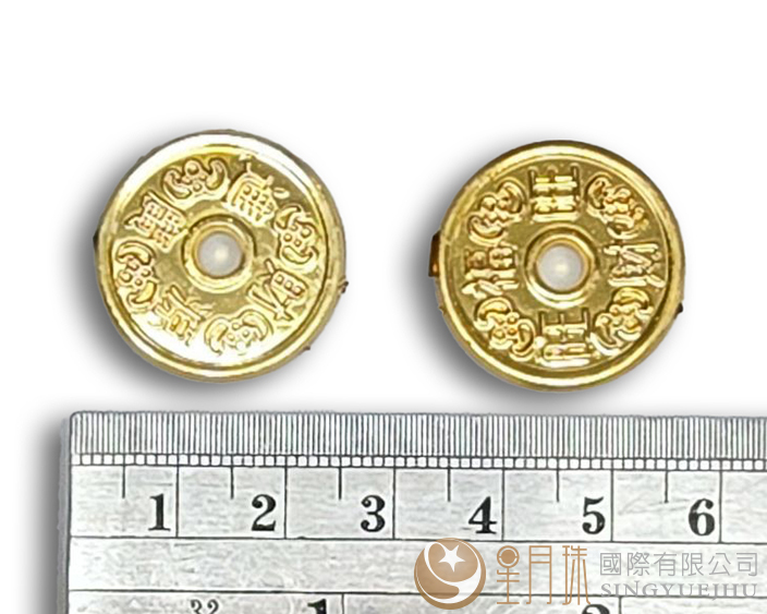 電鍍塑膠錢幣24mm-金-20入
