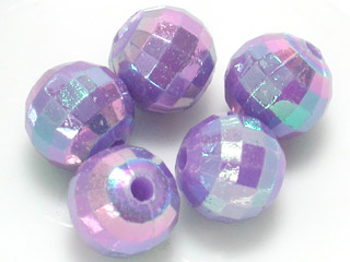 五彩地球珠-紫-6mm-半磅