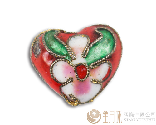 景泰蓝爱心-红色-1入(剩下7个)
