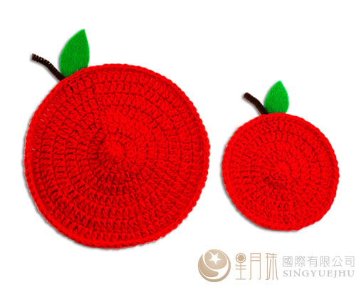 蘋果杯鍋墊材料包-紅1入(C0040)