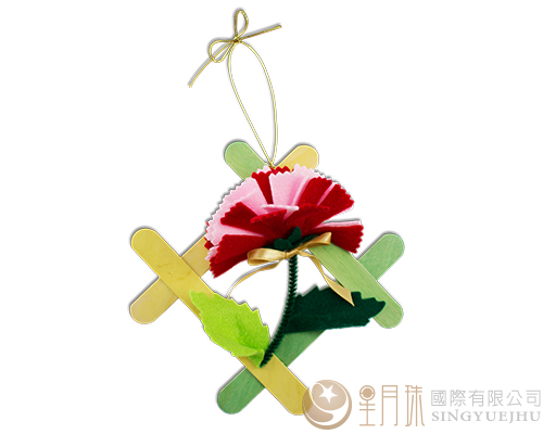 DIY半立体不织布花朵-A款(康乃馨)(L002)