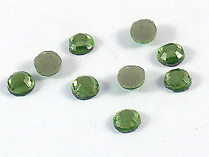 玻璃燙鑽-果綠-4mm-20入